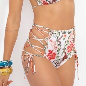 HOH HI-KINI LACE-UP BIKINI BOTTOM - FLOCK 2GETHER